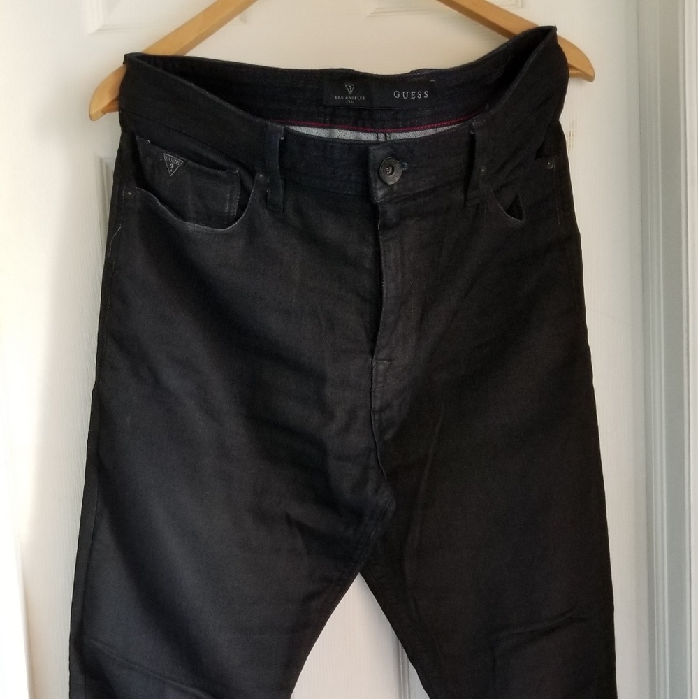 GUESS Tapered SLIM Classic Black Jeans (36X30)